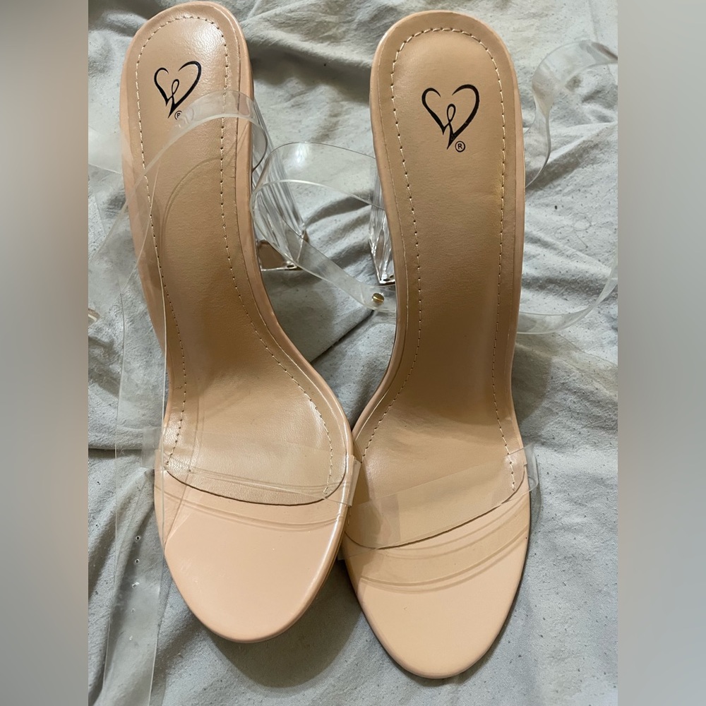 Clearly On Trend Lucite Block Heels